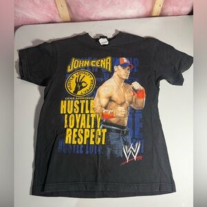 VTG 2007 WWE John Cena Fifth Sun Double Sided T-shirt Black